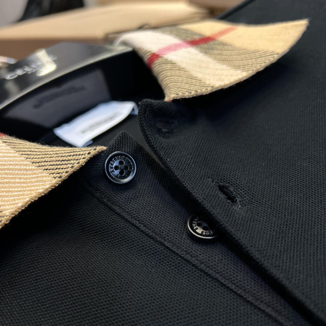Burberry Check Collar Cotton Polo Shirt - PerfectKickZ