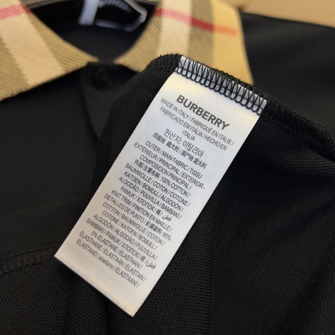 Burberry Check Collar Cotton Polo Shirt - PerfectKickZ