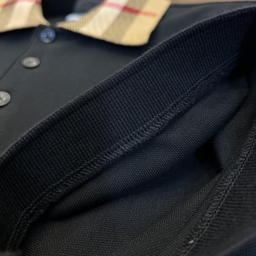 Burberry Check Collar Cotton Polo Shirt - PerfectKickZ