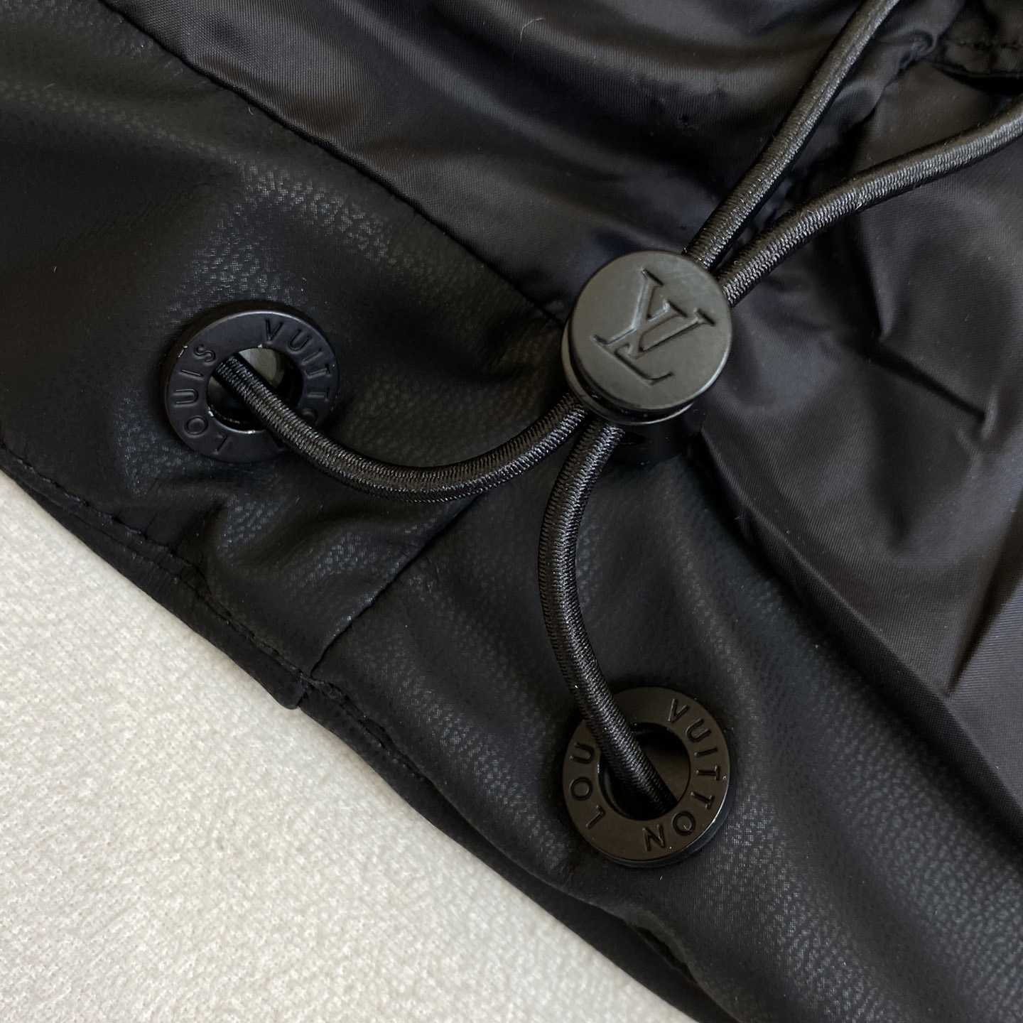 Louis Vuitton Monogram Leather Hooded Down Jacket             1AATKN              - 