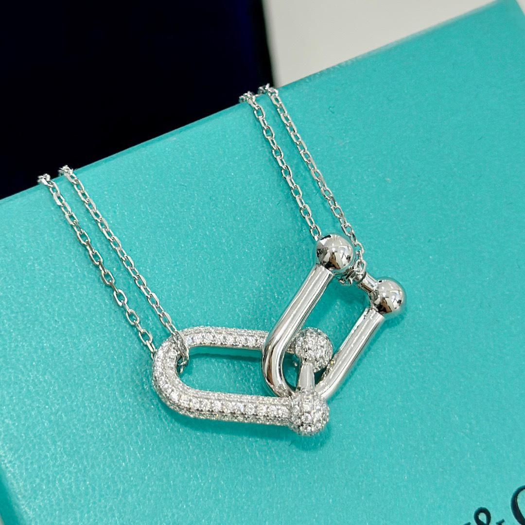 Tiffany & Co. Large Double Link Pendant - PerfectKickZ