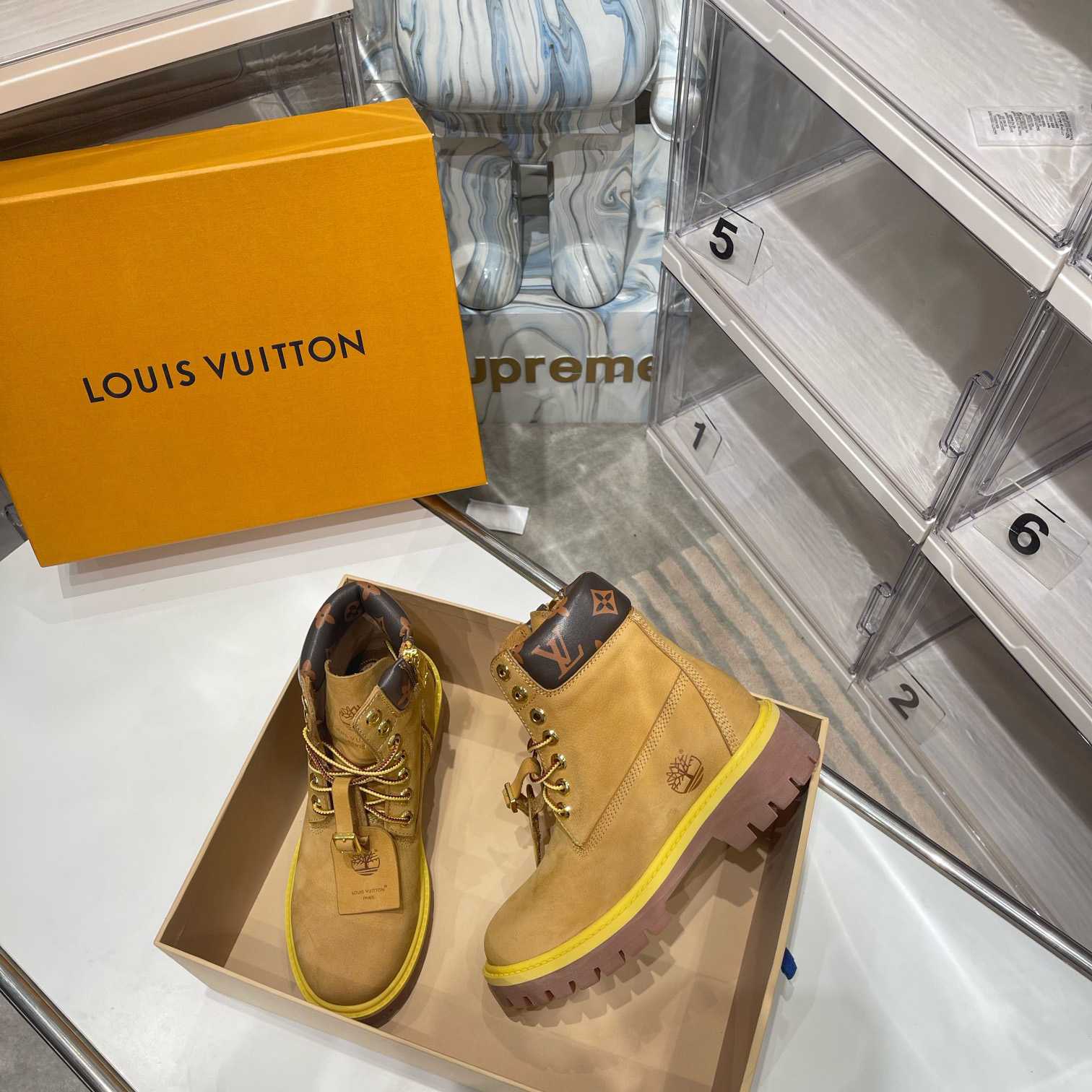 Louis Vuitton x 6 Inch Ankle Boot 'Wheat' - PerfectKickZ