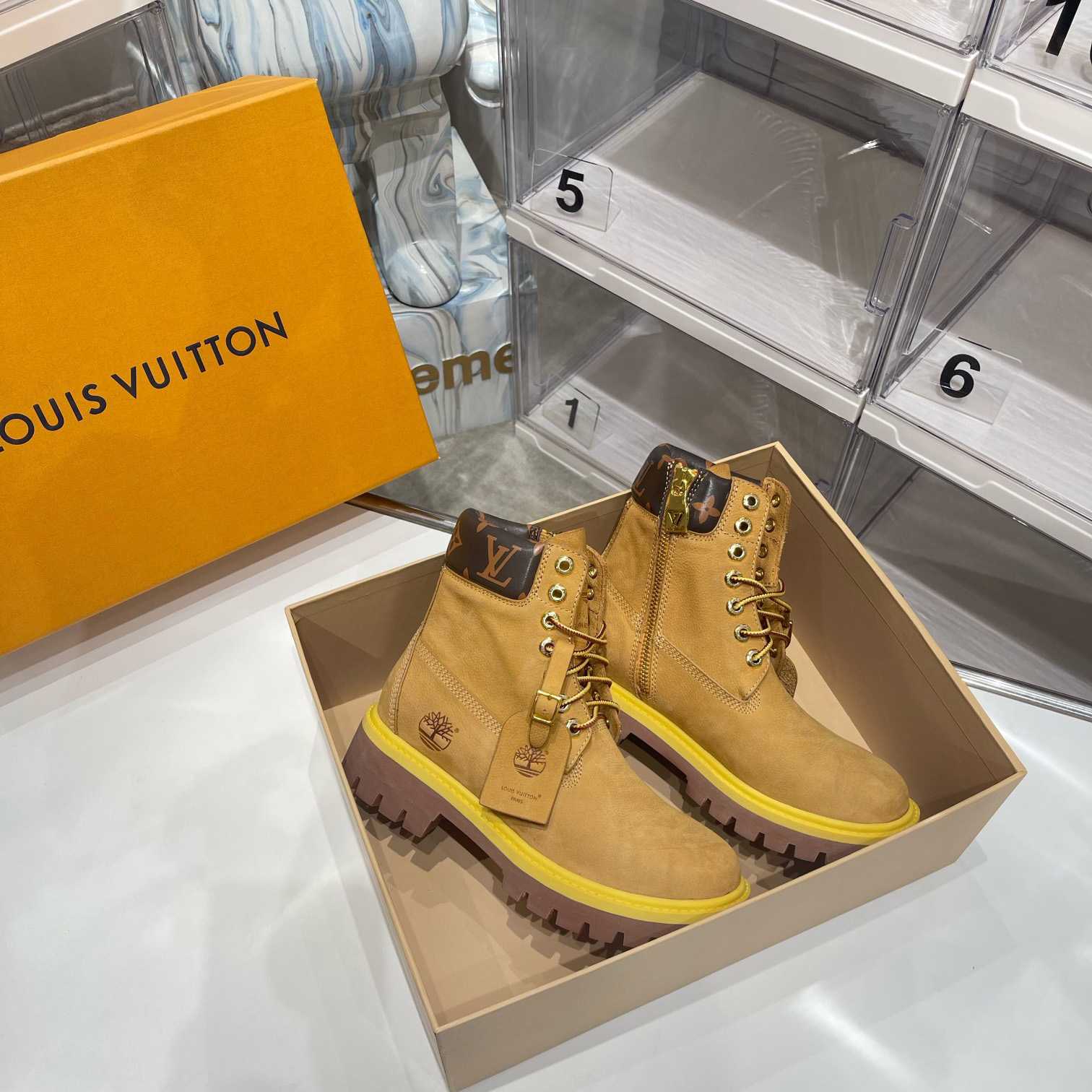 Louis Vuitton x 6 Inch Ankle Boot 'Wheat' - PerfectKickZ