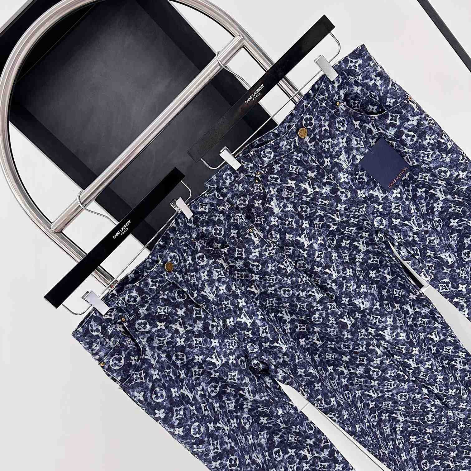 Louis Vuitton Monogram Printed Denim Jeans - PerfectKickZ
