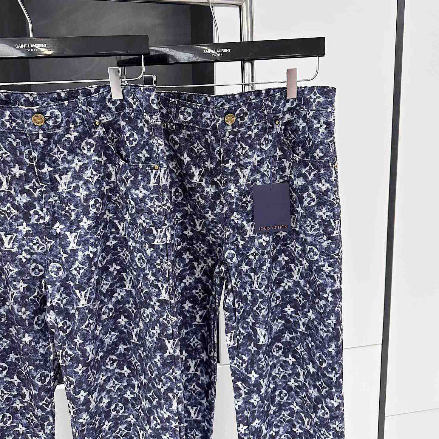 Louis Vuitton Monogram Printed Denim Jeans - PerfectKickZ