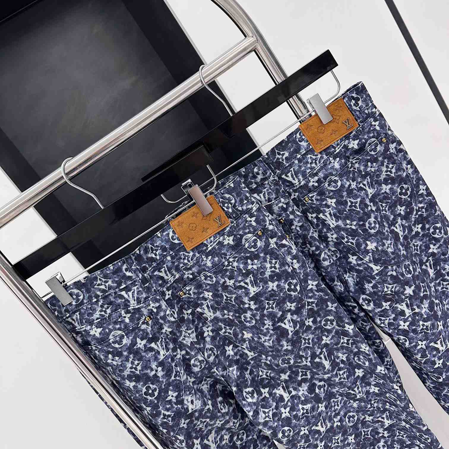 Louis Vuitton Monogram Printed Denim Jeans - PerfectKickZ