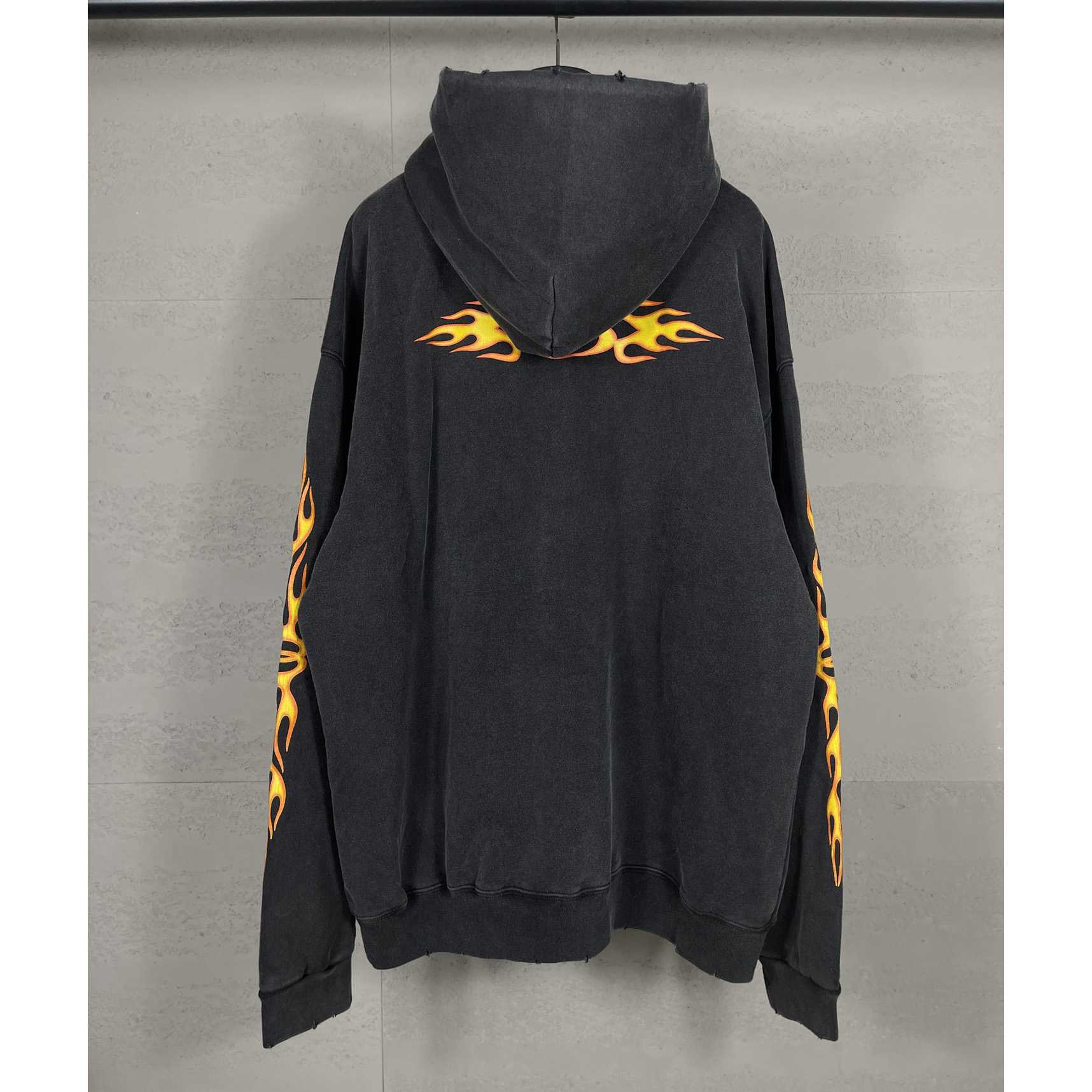 Balenciaga Oversized Flame Hoody - PerfectKickZ