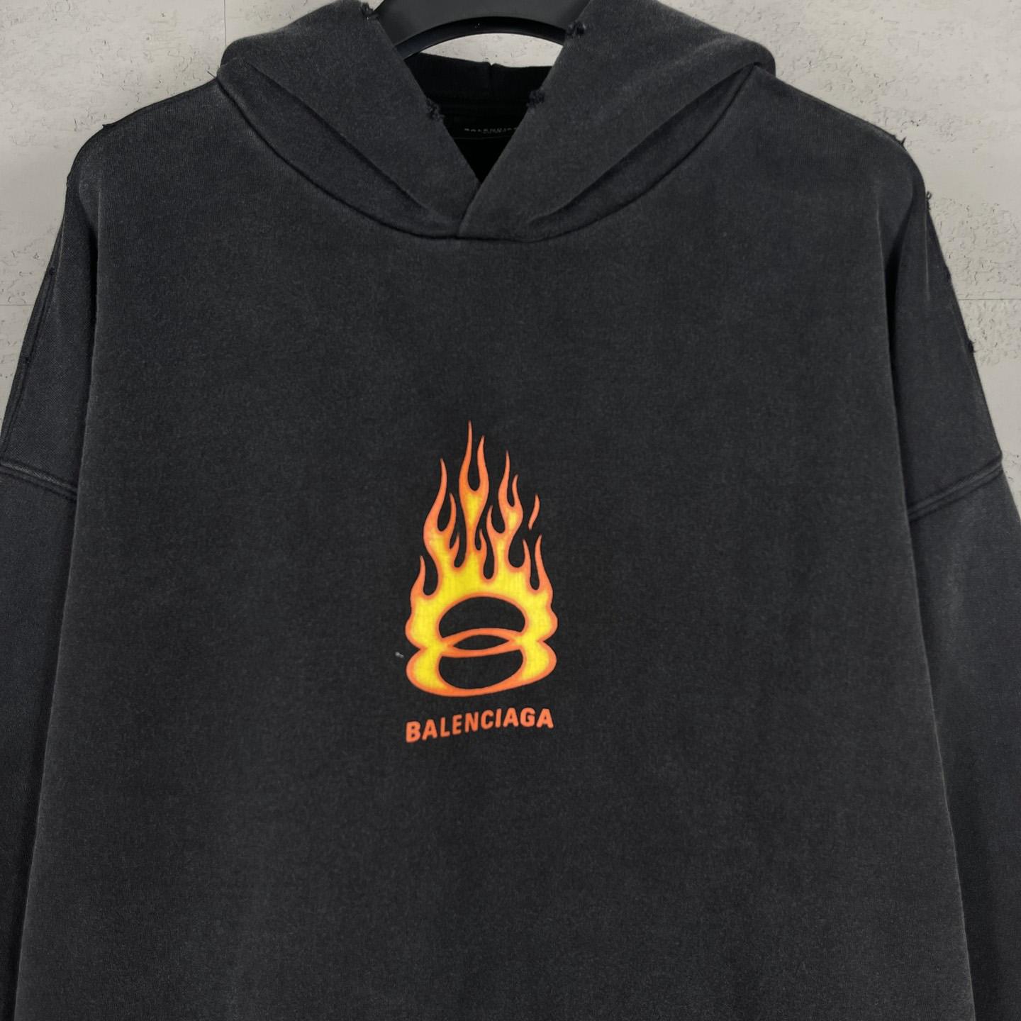 Balenciaga Oversized Flame Hoody - PerfectKickZ