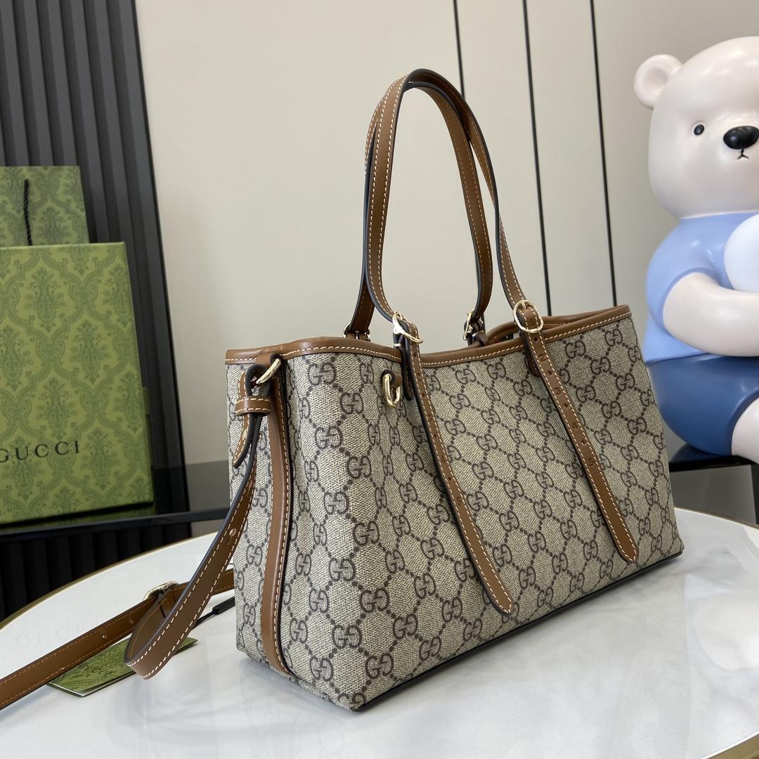 Gucci GG Emblem Small Tote Bag - PerfectKickZ