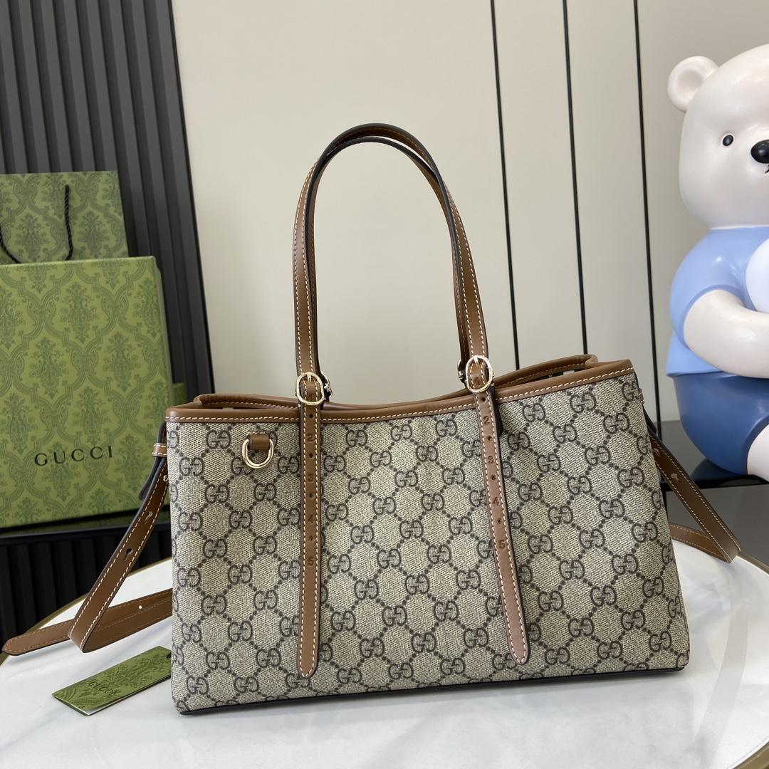 Gucci GG Emblem Small Tote Bag - PerfectKickZ