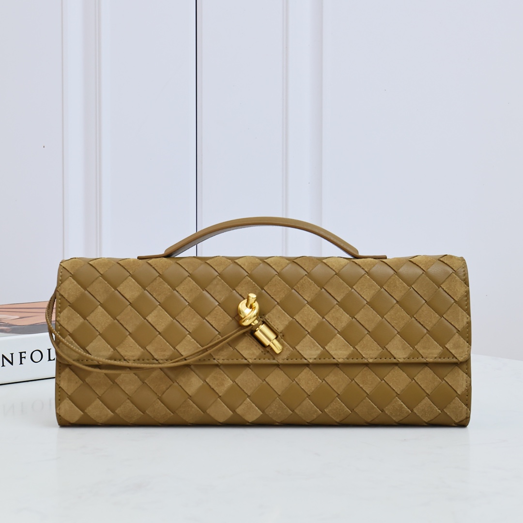 Bottega Veneta Long Clutch Andiamo With Handle - PerfectKickZ