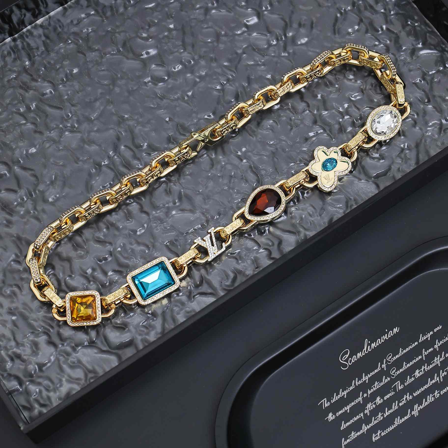 Louis Vuitton Paradise Stone Necklace  M01875 - PerfectKickZ