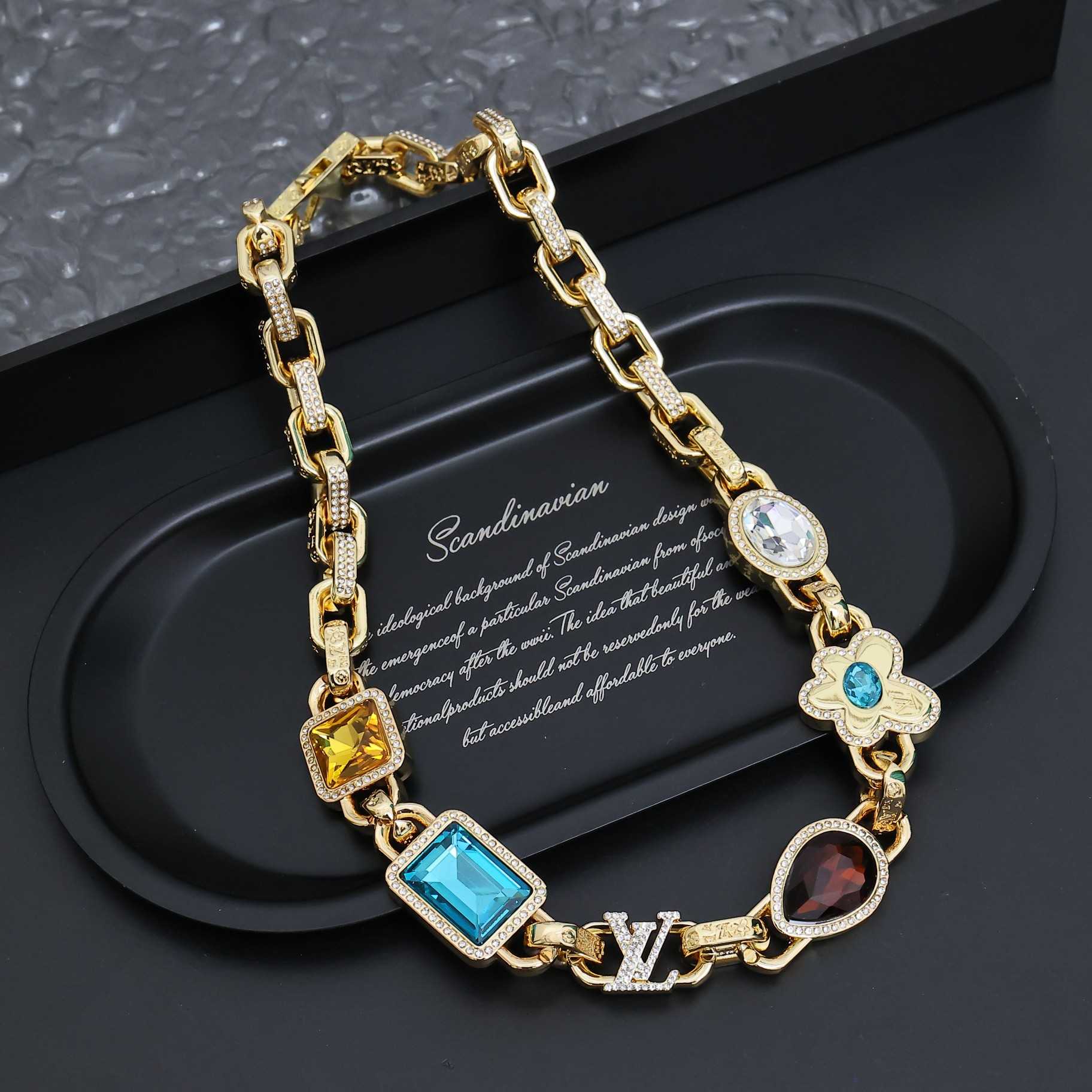 Louis Vuitton Paradise Stone Necklace  M01875 - PerfectKickZ