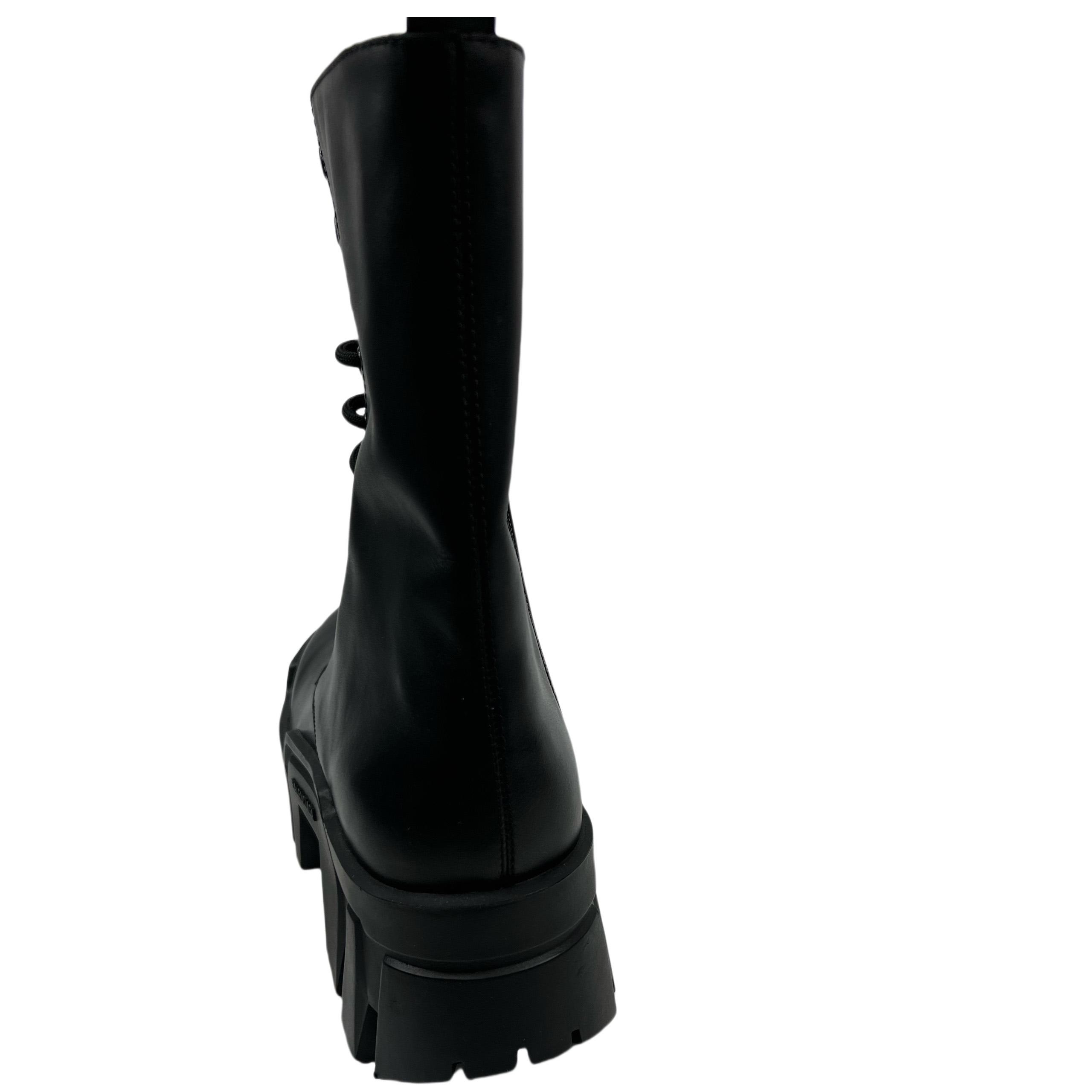 Balenciaga Bulldozer Lace-Up Boot In Black - PerfectKickZ