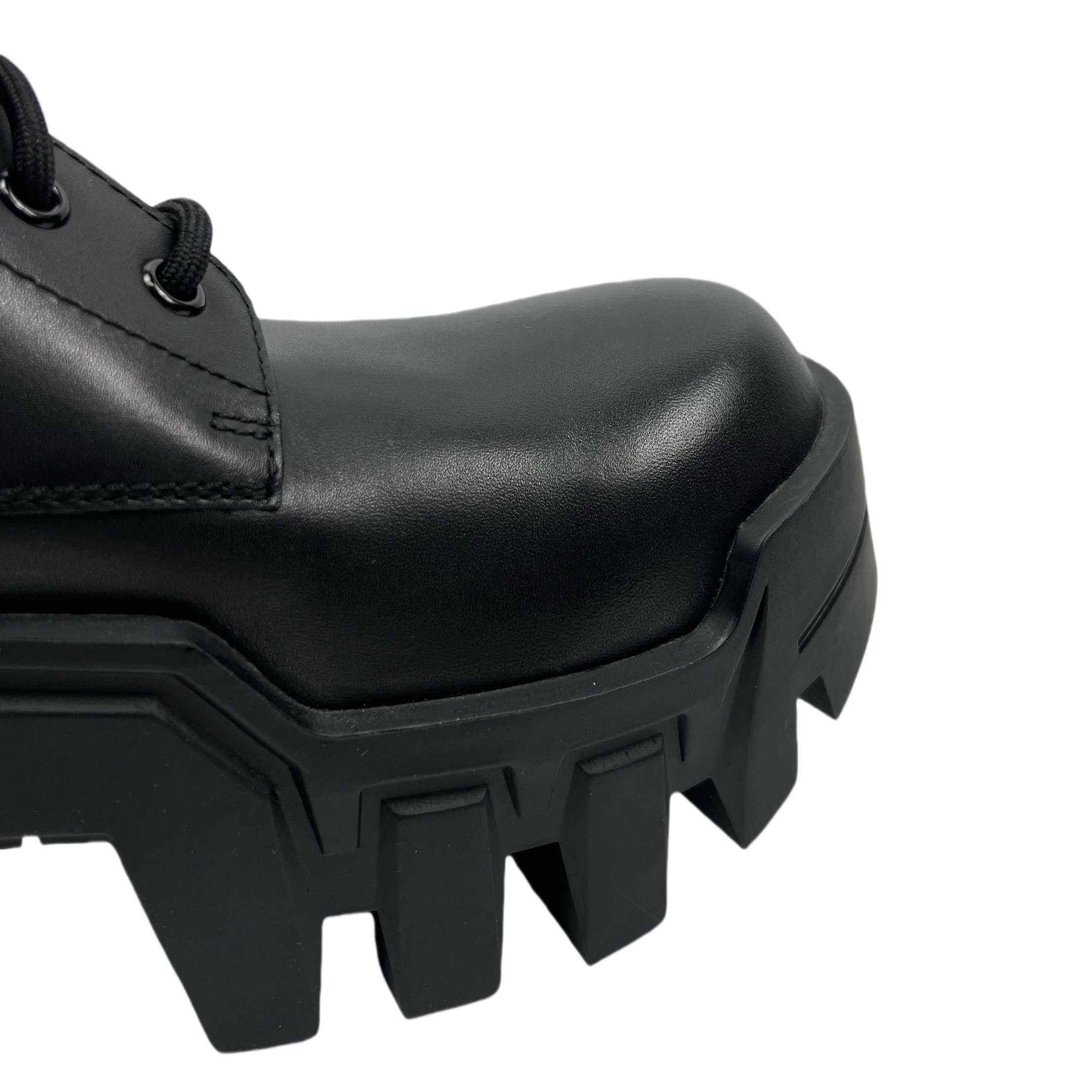 Balenciaga Bulldozer Lace-Up Boot In Black - PerfectKickZ