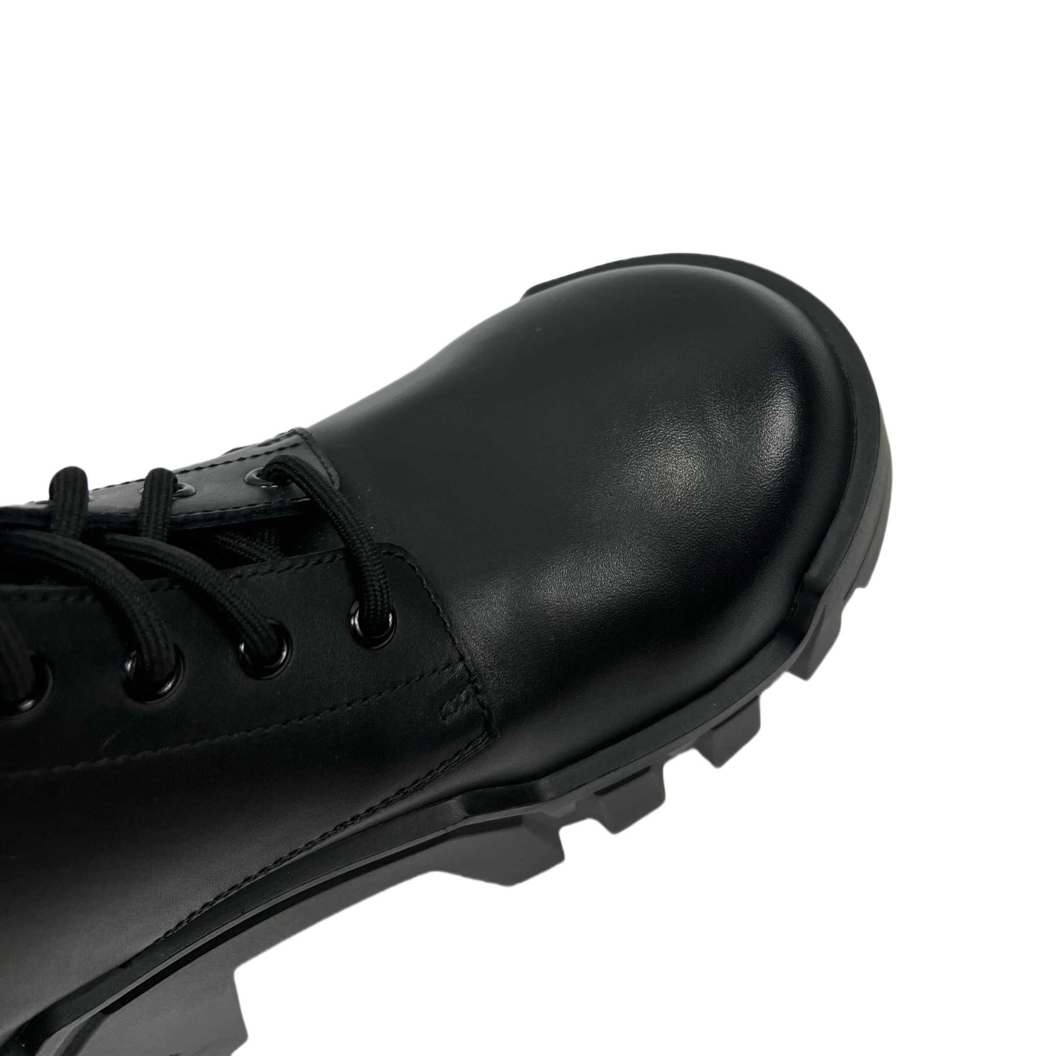 Balenciaga Bulldozer Lace-Up Boot In Black - PerfectKickZ
