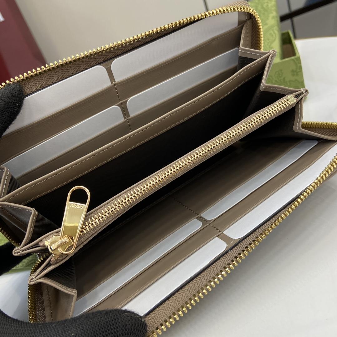 Gucci Zip-around Wallet With GG Shadow - PerfectKickZ