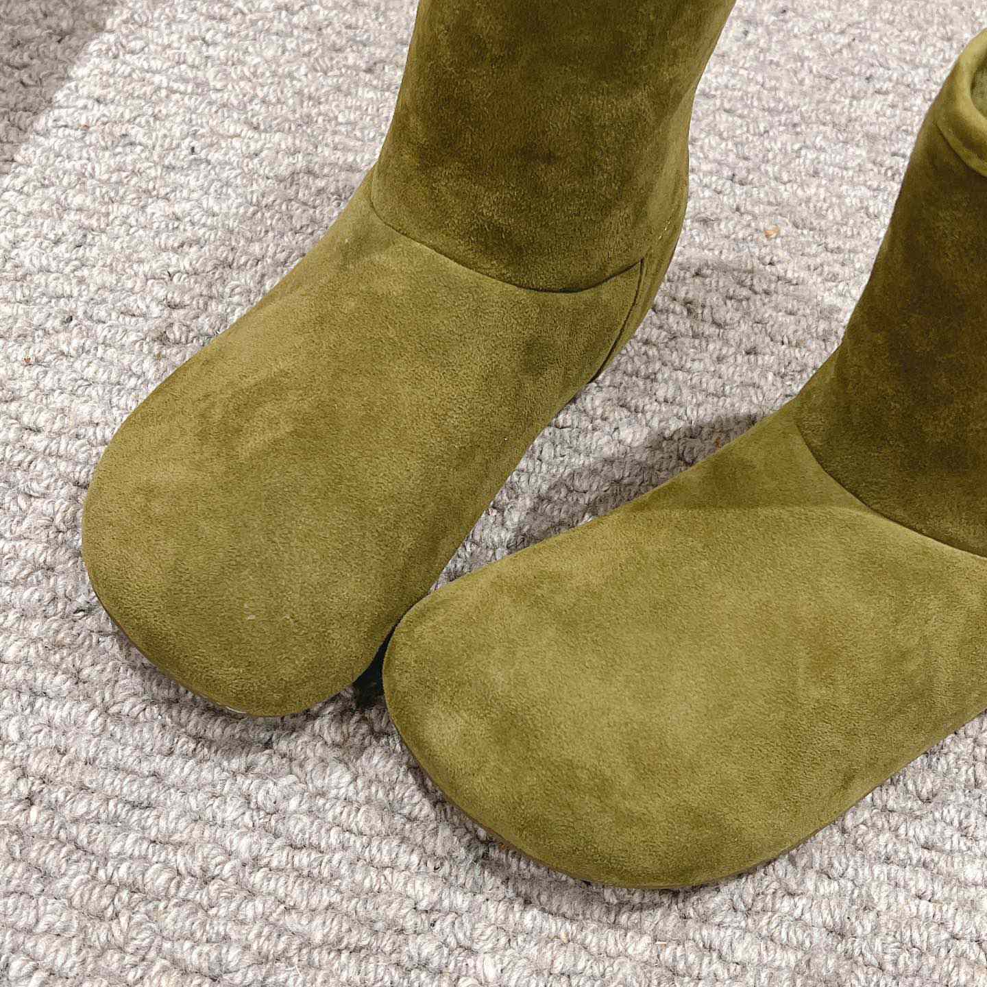 Loewe Lago Boot In Suede And Shearling - PerfectKickZ