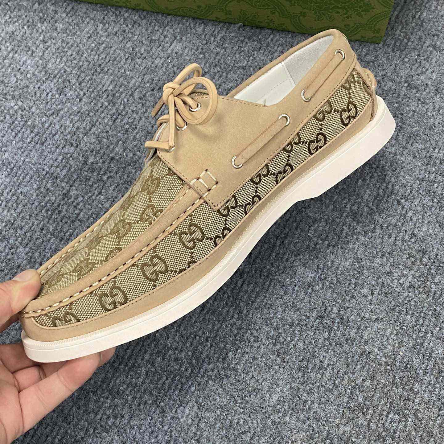 Gucci Men's Original GG Lace-up Loafer - PerfectKickZ