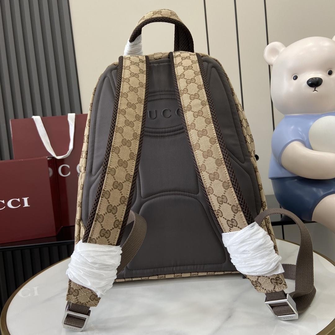 Gucci Medium Backpack With Gucci Logo - PerfectKickZ