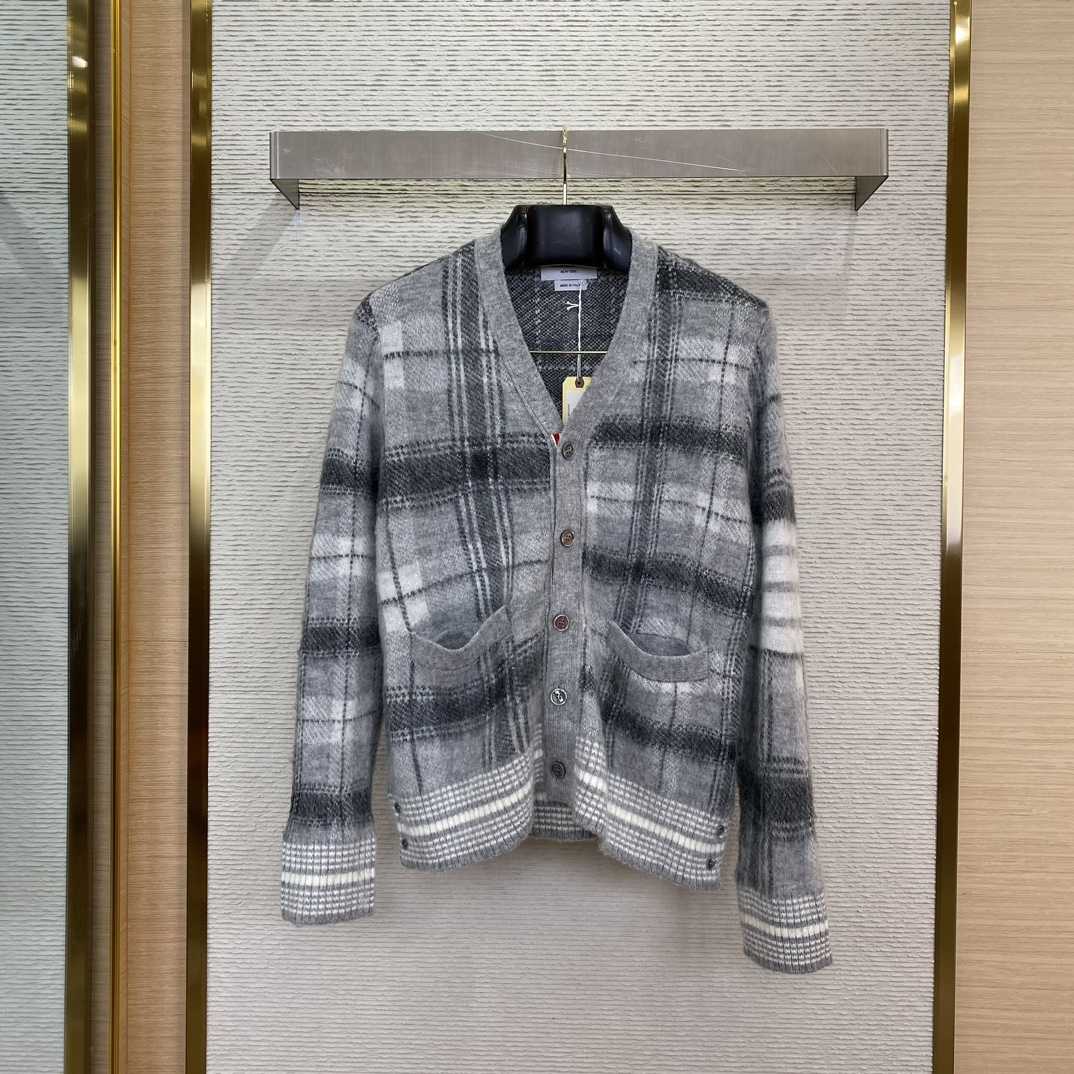 Thom Browne Jacquard-knit Mohair-blend Cardigan - PerfectKickZ