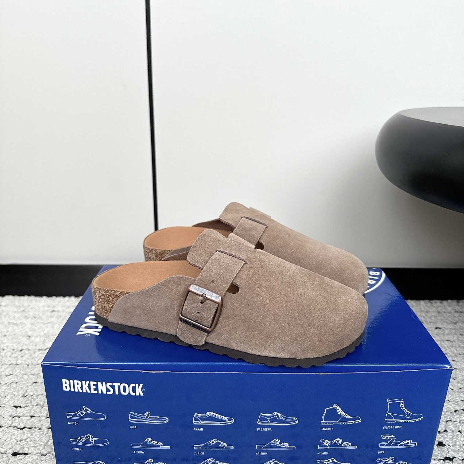 Birkenstock Boston Soft Footbed Suede Leather - PerfectKickZ
