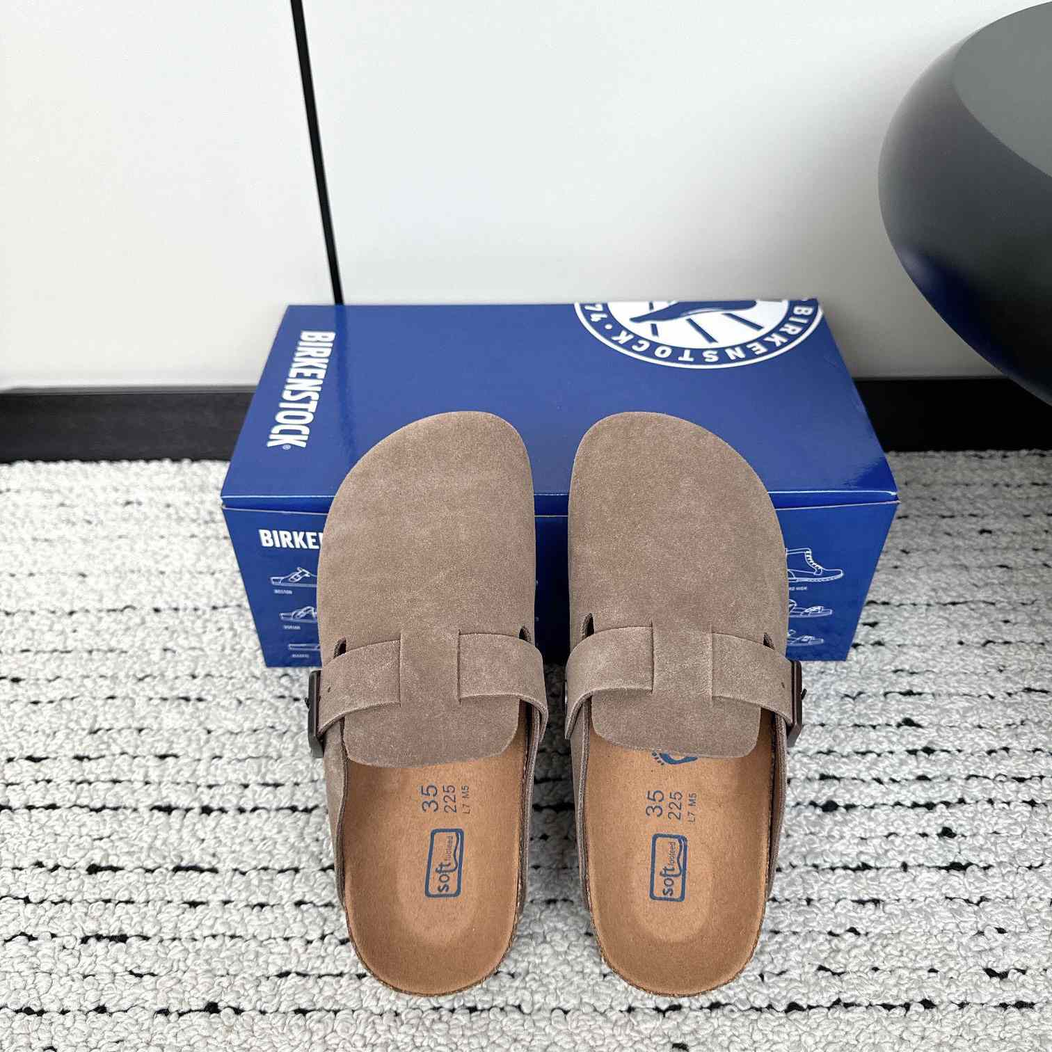 Birkenstock Boston Soft Footbed Suede Leather - PerfectKickZ
