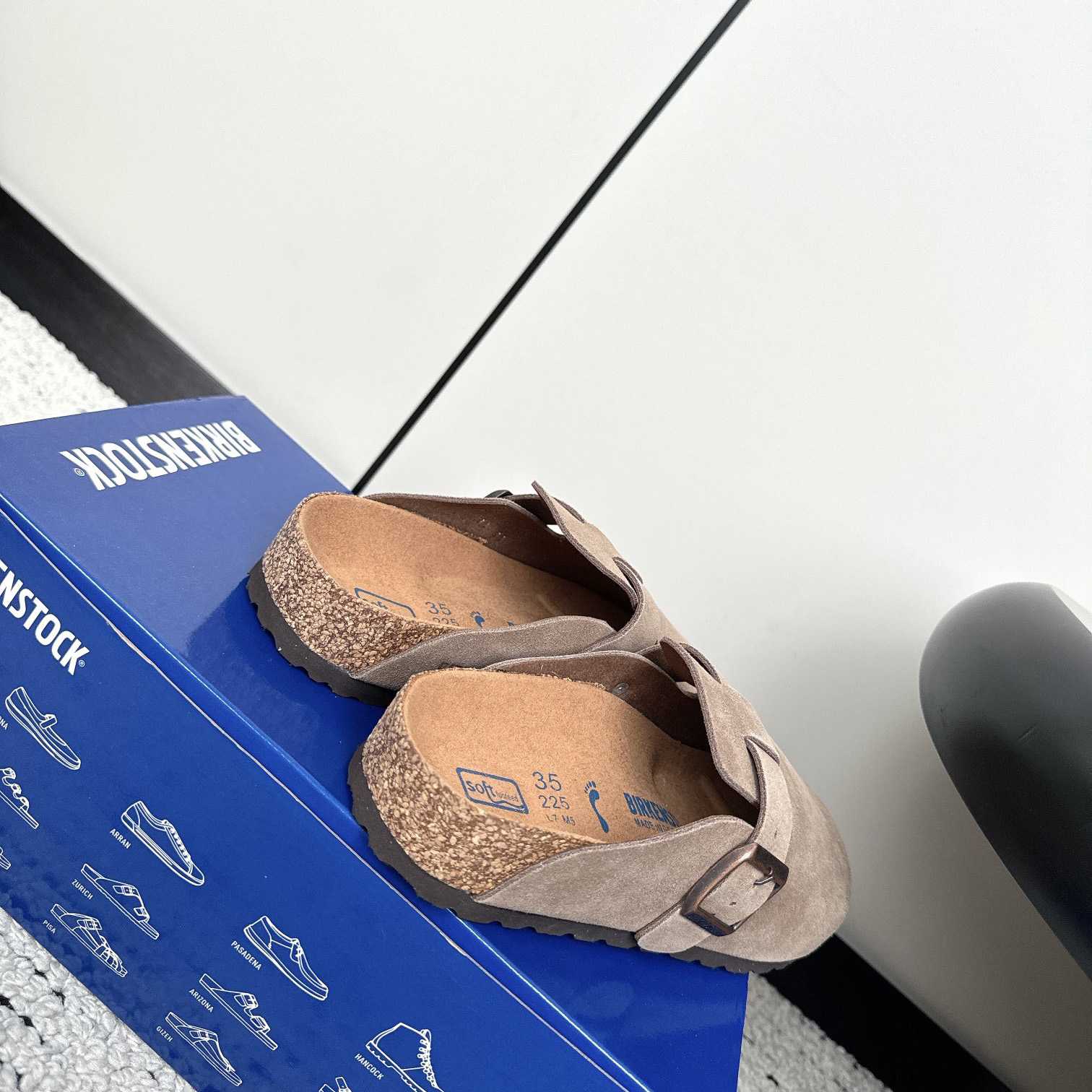 Birkenstock Boston Soft Footbed Suede Leather - PerfectKickZ