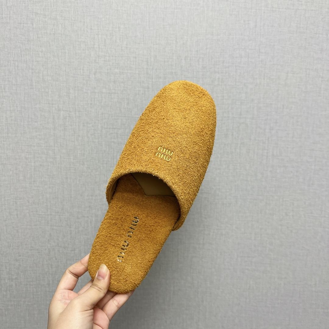 Miu Miu Suede Slippers - PerfectKickZ
