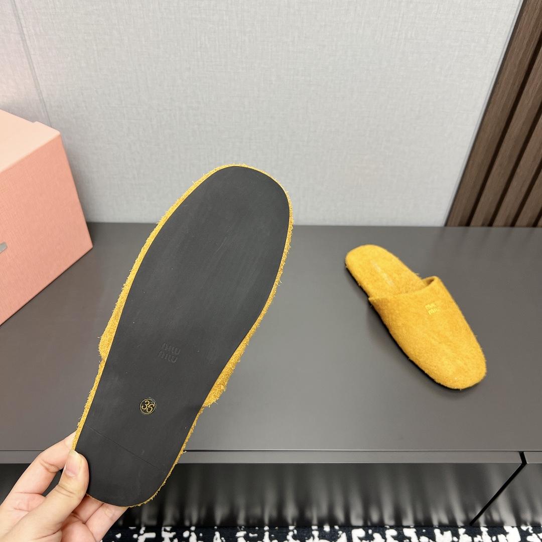 Miu Miu Suede Slippers - PerfectKickZ
