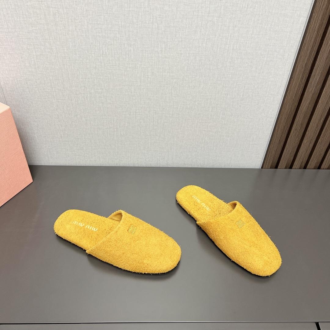 Miu Miu Suede Slippers - PerfectKickZ
