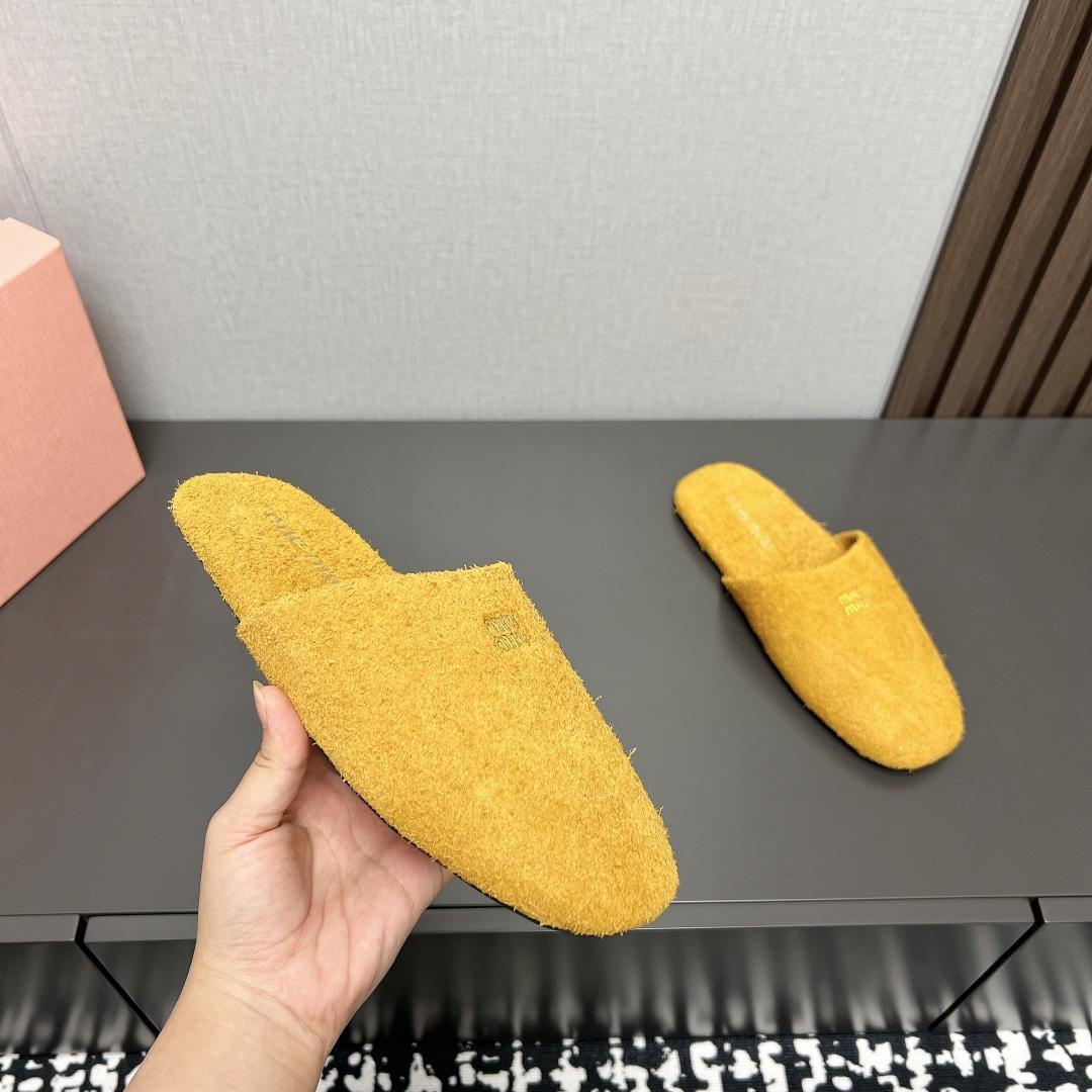 Miu Miu Suede Slippers - PerfectKickZ