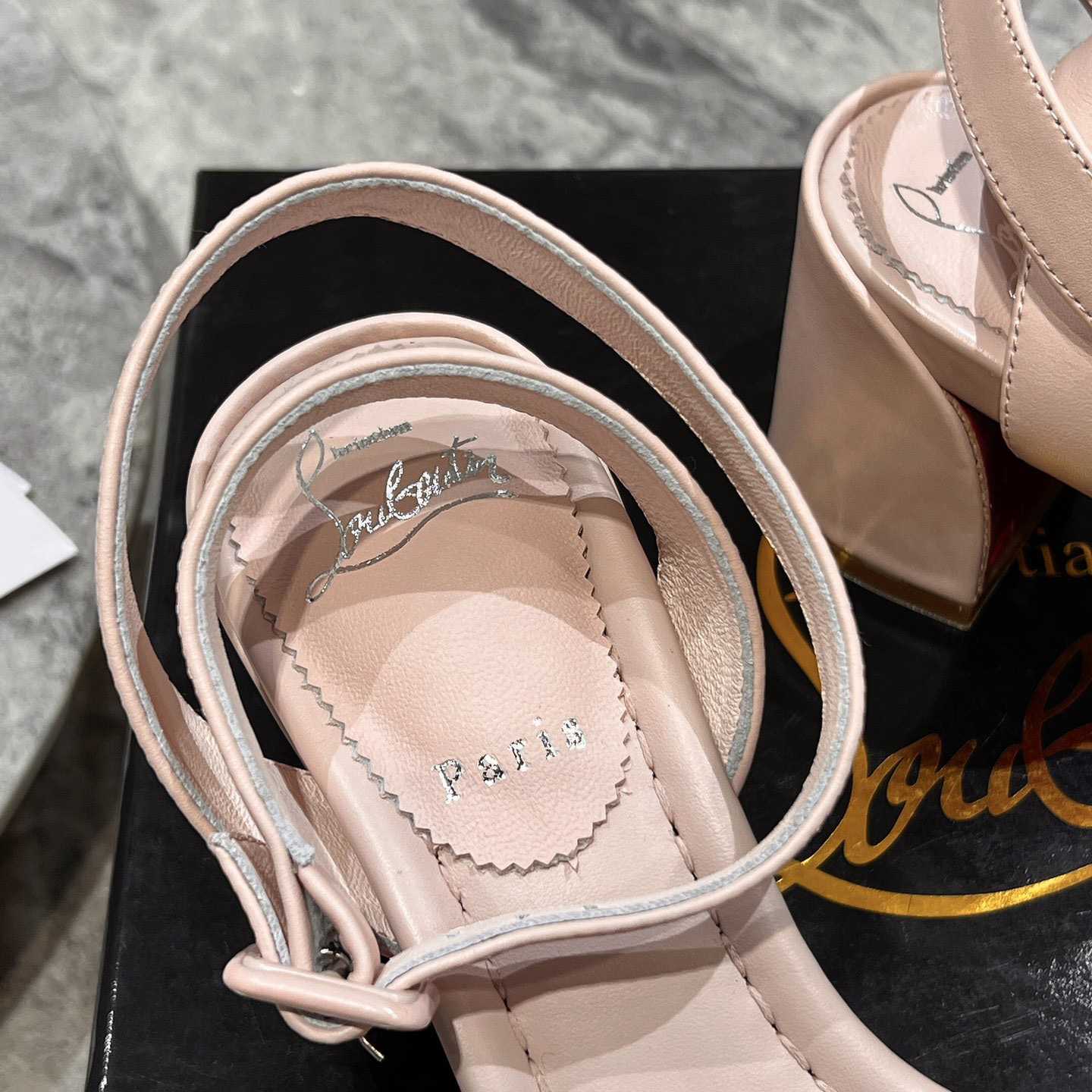 Christian Louboutin  Pink Lin Miss Sabina 55 Sandals - PerfectKickZ