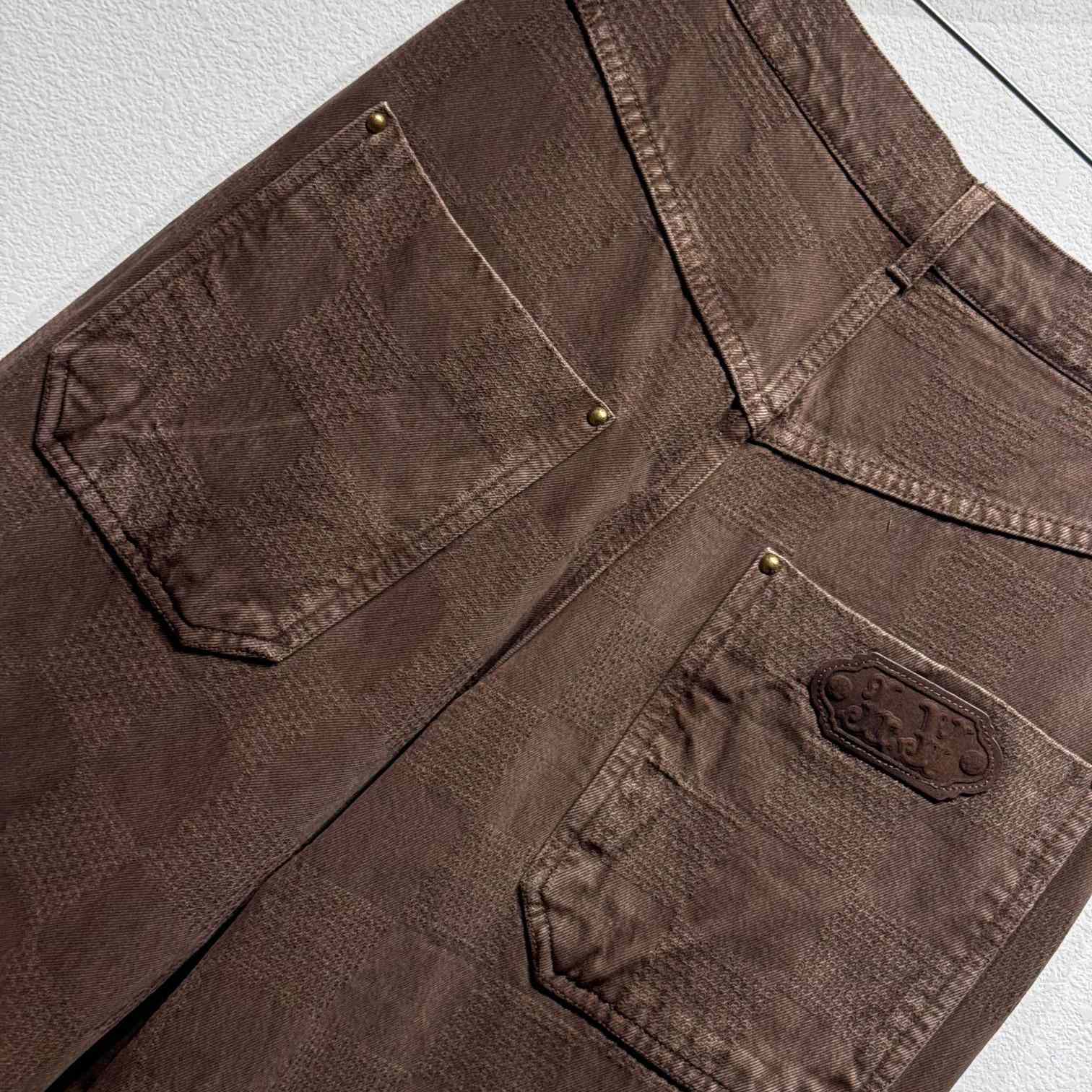 Louis Vuitton Damier Workwear Denim Pants   1AFX42 - PerfectKickZ