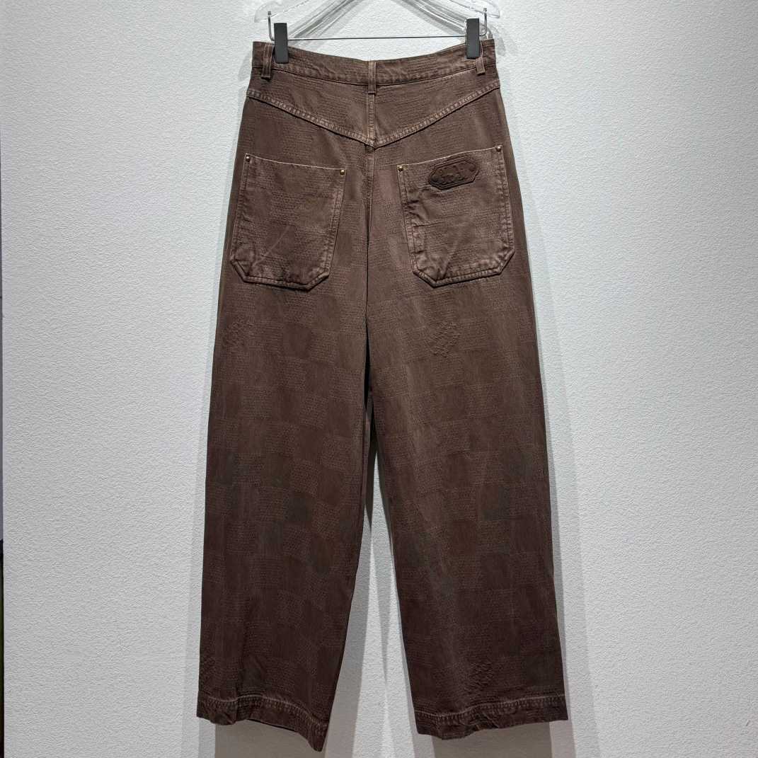 Louis Vuitton Damier Workwear Denim Pants   1AFX42 - PerfectKickZ