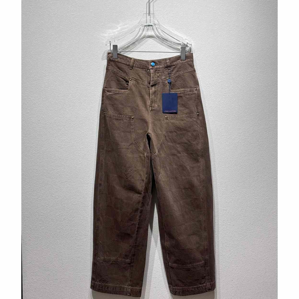 Louis Vuitton Damier Workwear Denim Pants   1AFX42 - PerfectKickZ