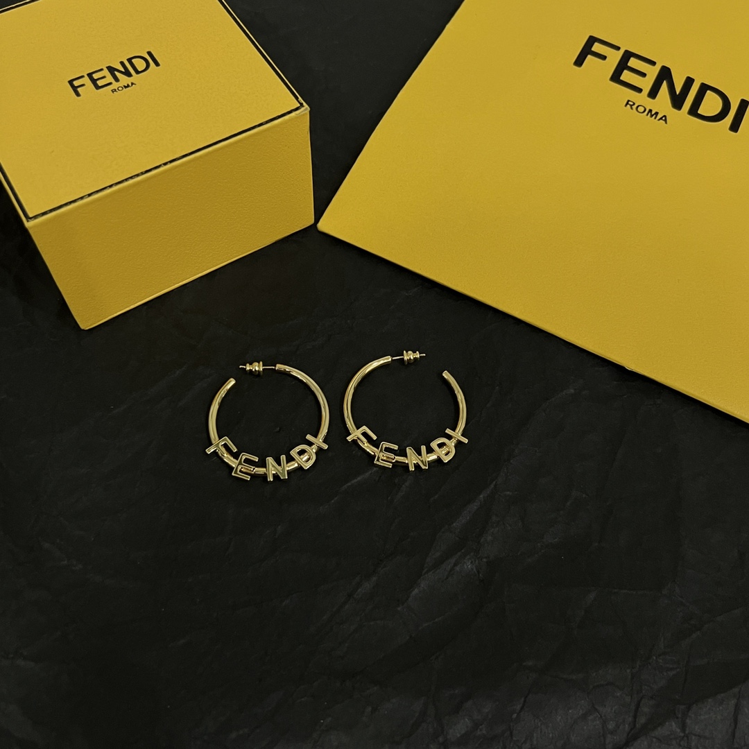 Fendi Fendigraphy Earrings  - PerfectKickZ