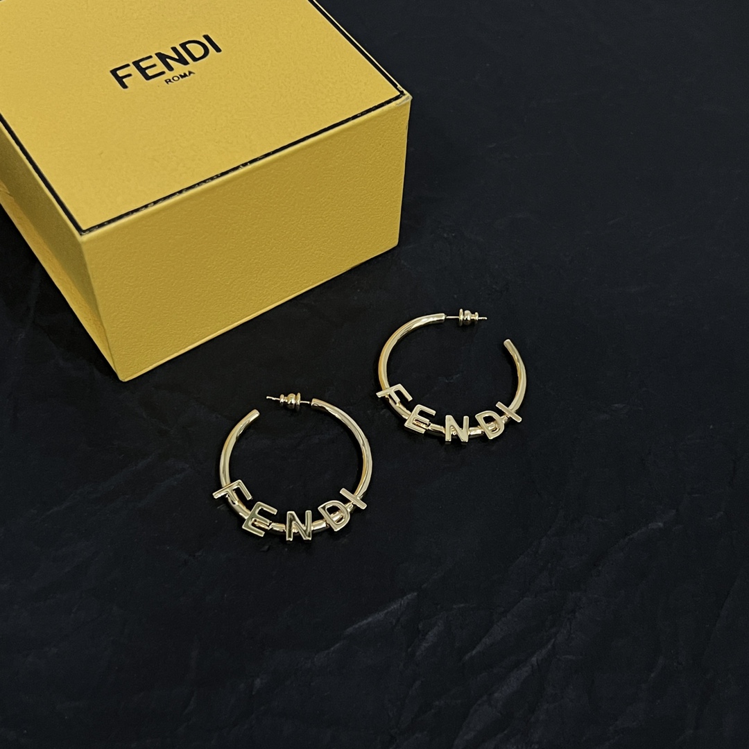 Fendi Fendigraphy Earrings  - PerfectKickZ