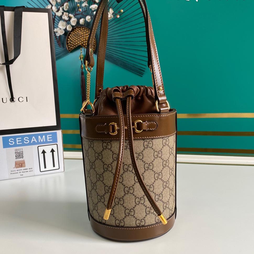 Gucci Horsebit 1955 Small Bucket Bag 'Beige'  (16-14-14cm) - PerfectKickZ