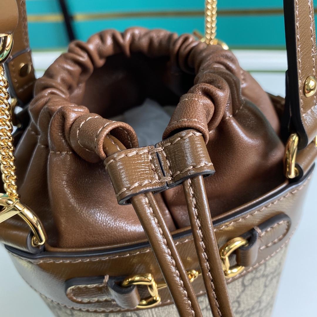 Gucci Horsebit 1955 Small Bucket Bag 'Beige'  (16-14-14cm) - PerfectKickZ