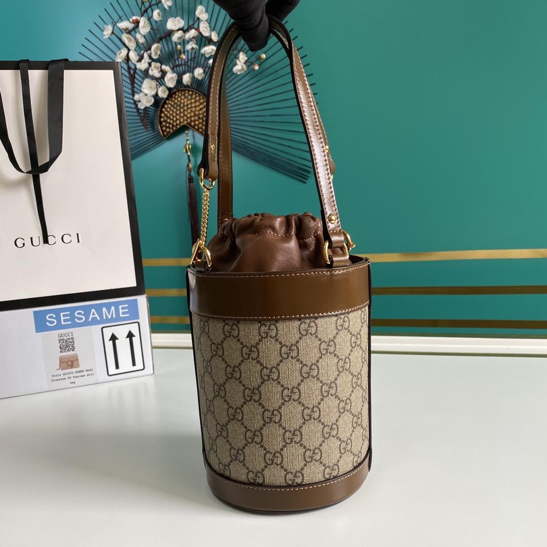 Gucci Horsebit 1955 Small Bucket Bag 'Beige'  (16-14-14cm) - PerfectKickZ