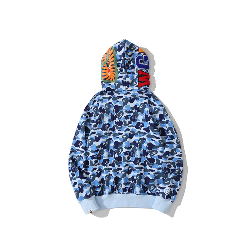 Bape Big ABC Camo Shark Full Zip Hoodie - PerfectKickZ