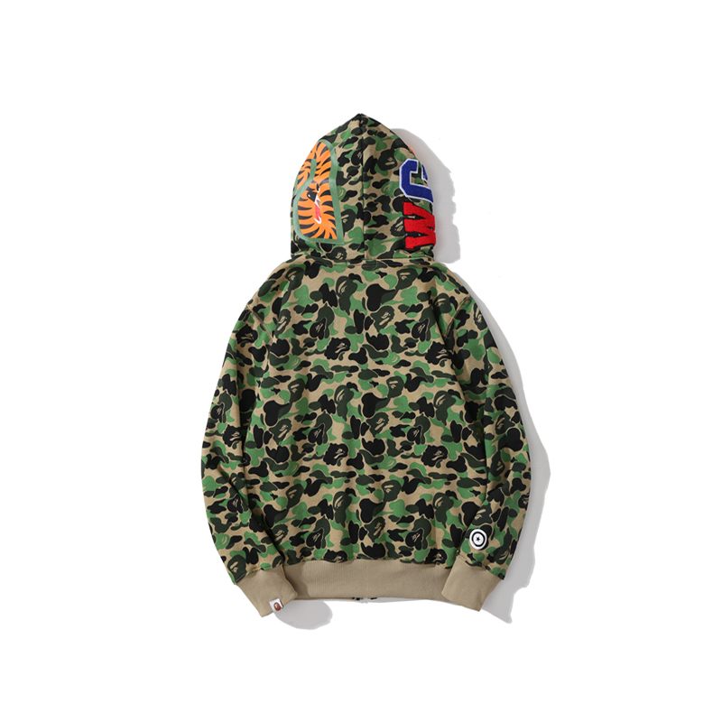 Bape Big ABC Camo Shark Full Zip Hoodie - PerfectKickZ