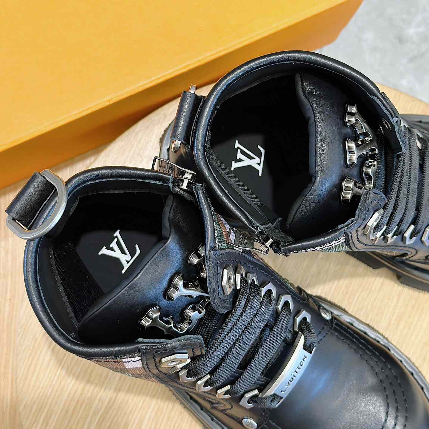 Louis Vuitton LV Checker Combat Boot   1ACNEX - PerfectKickZ
