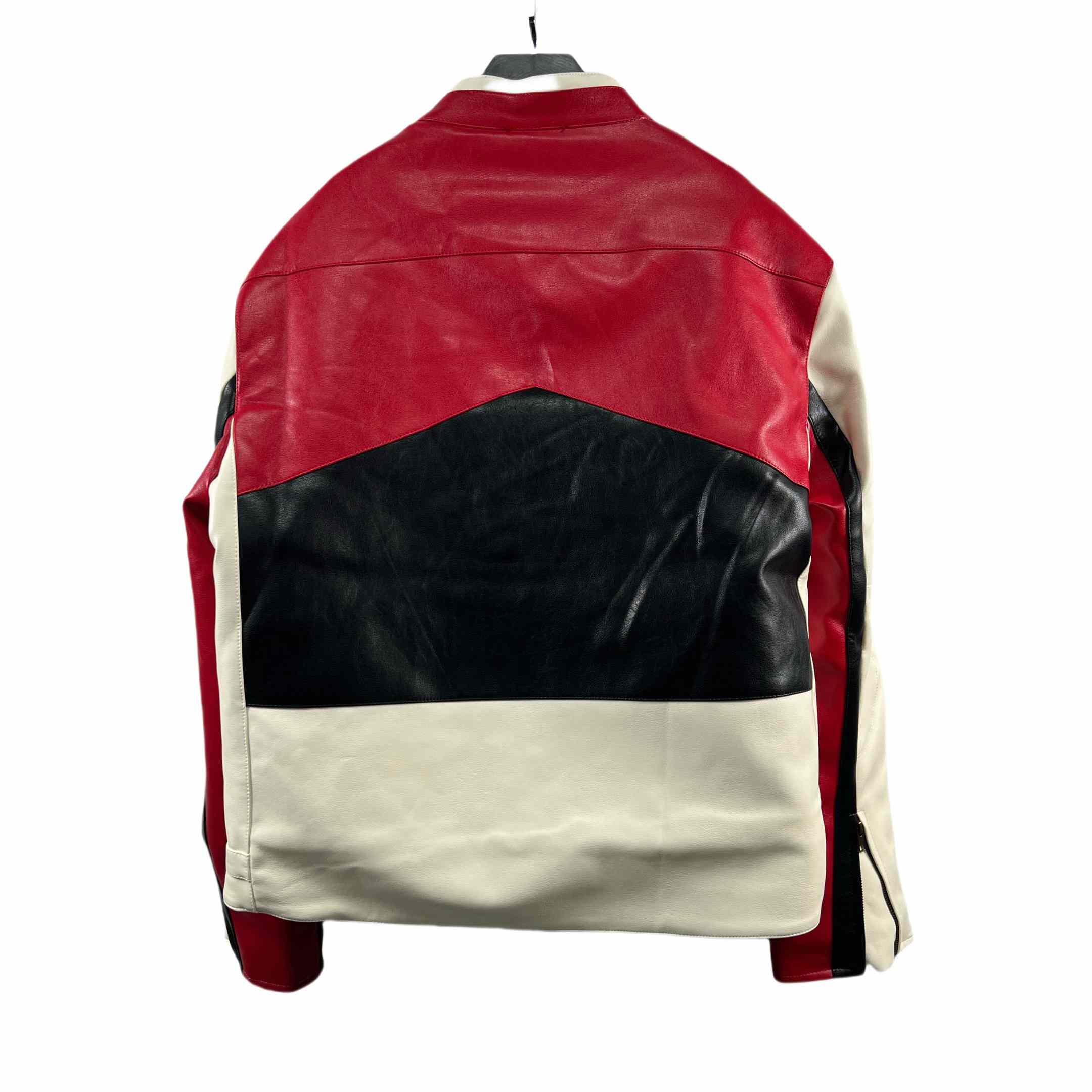 Vetements Tricolor Leather Racing Jacket - PerfectKickZ