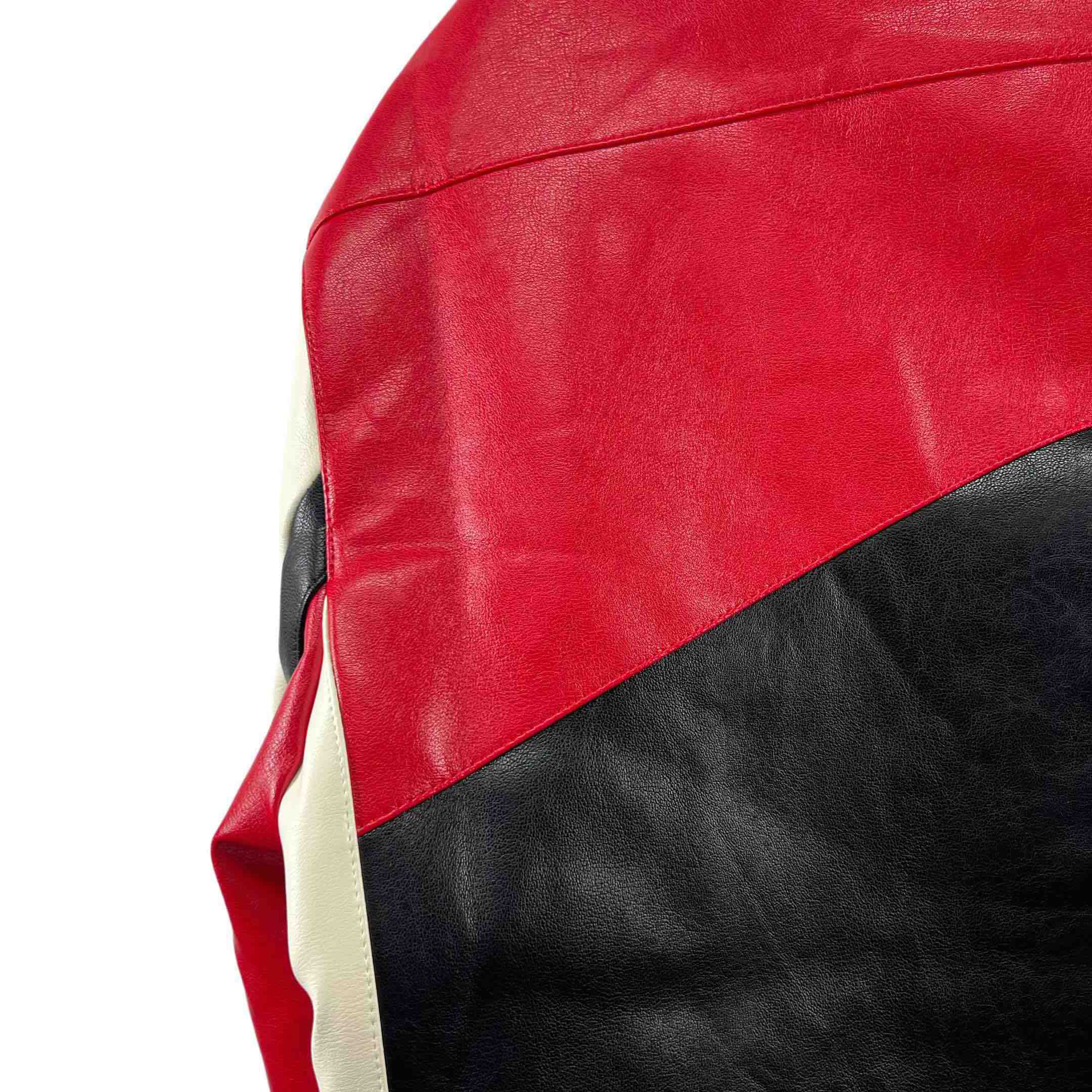 Vetements Tricolor Leather Racing Jacket - PerfectKickZ