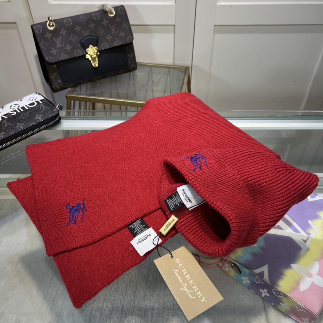 Burberry KD-embroidered Ribbed-knit Scarf & Beanie - PerfectKickZ