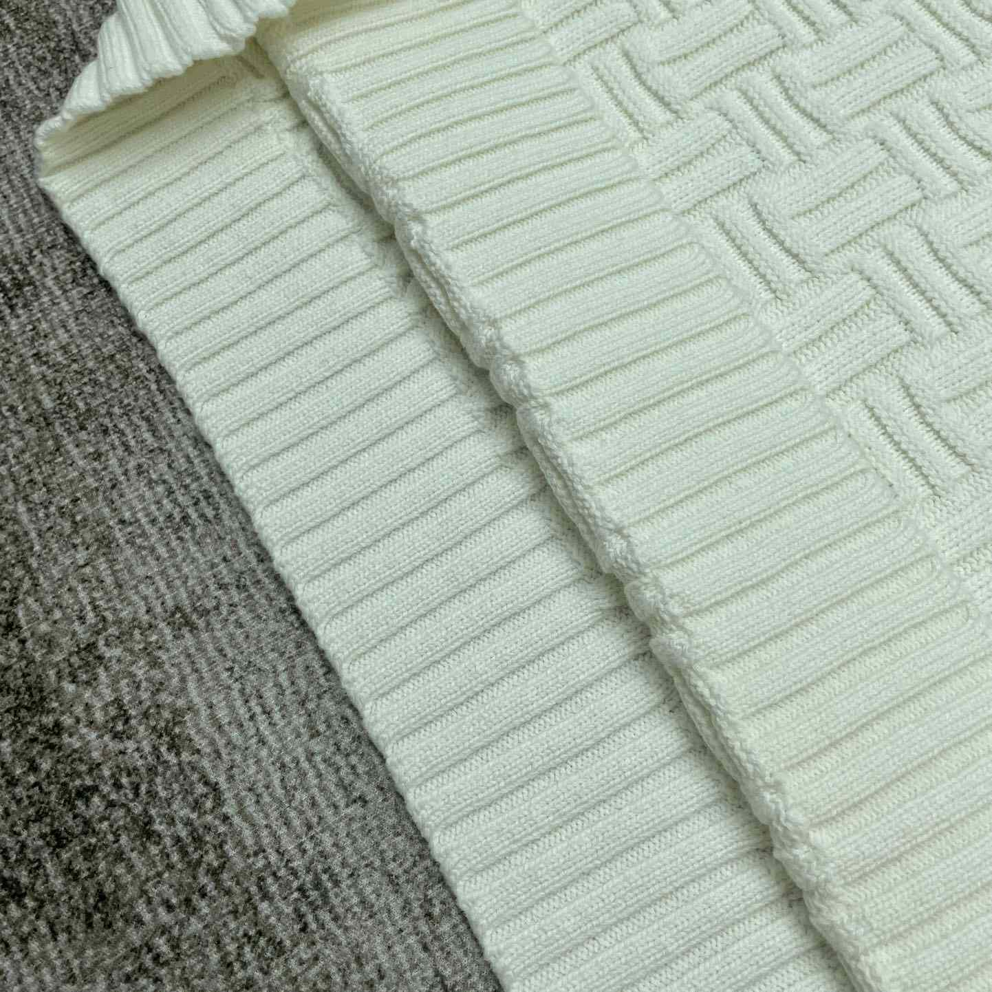 Casablanca Column Stitch Wool Knit Polo  D0064 - PerfectKickZ