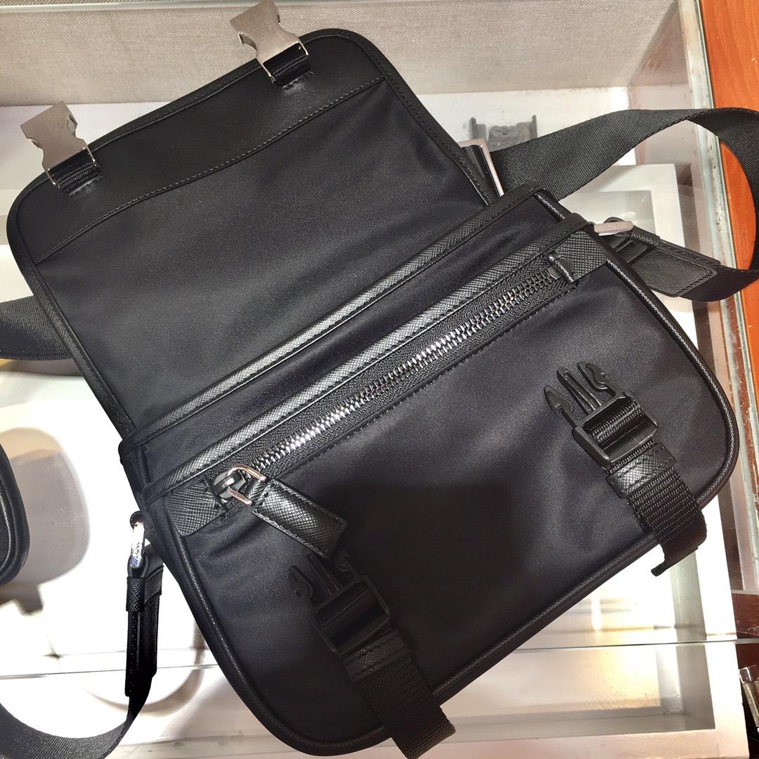 Prada Re-Nylon and Saffiano Leather Shoulder Bag - PerfectKickZ