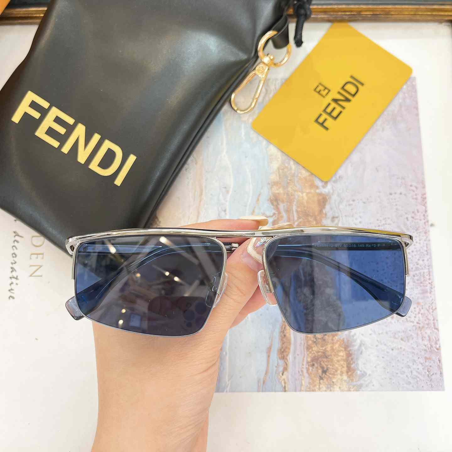 Fendi Travel Ruthenium-colored Metal Sunglasses   FE40141U  - PerfectKickZ